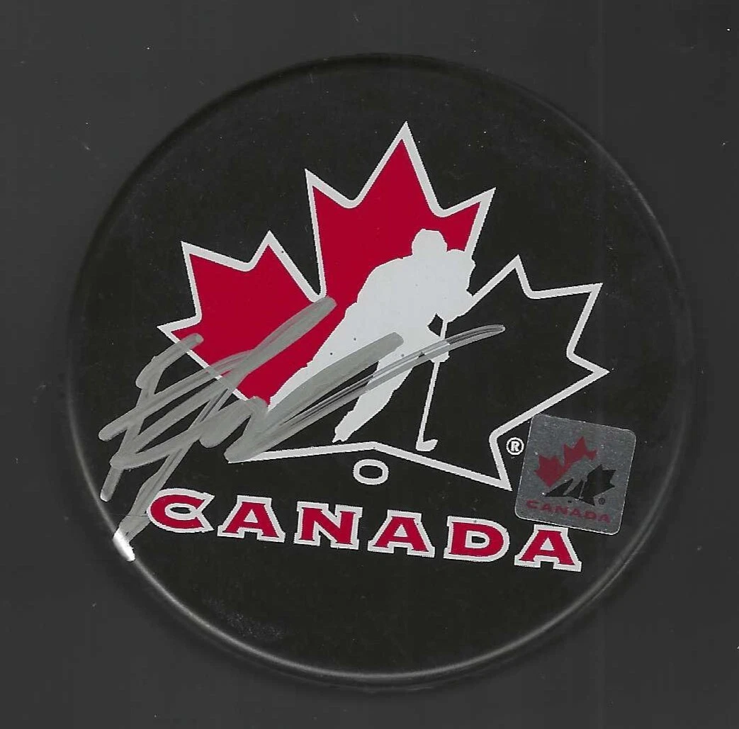 Frederik Gauthier Signed Team Canada Hockey Puck Toronto Maple Leafs
