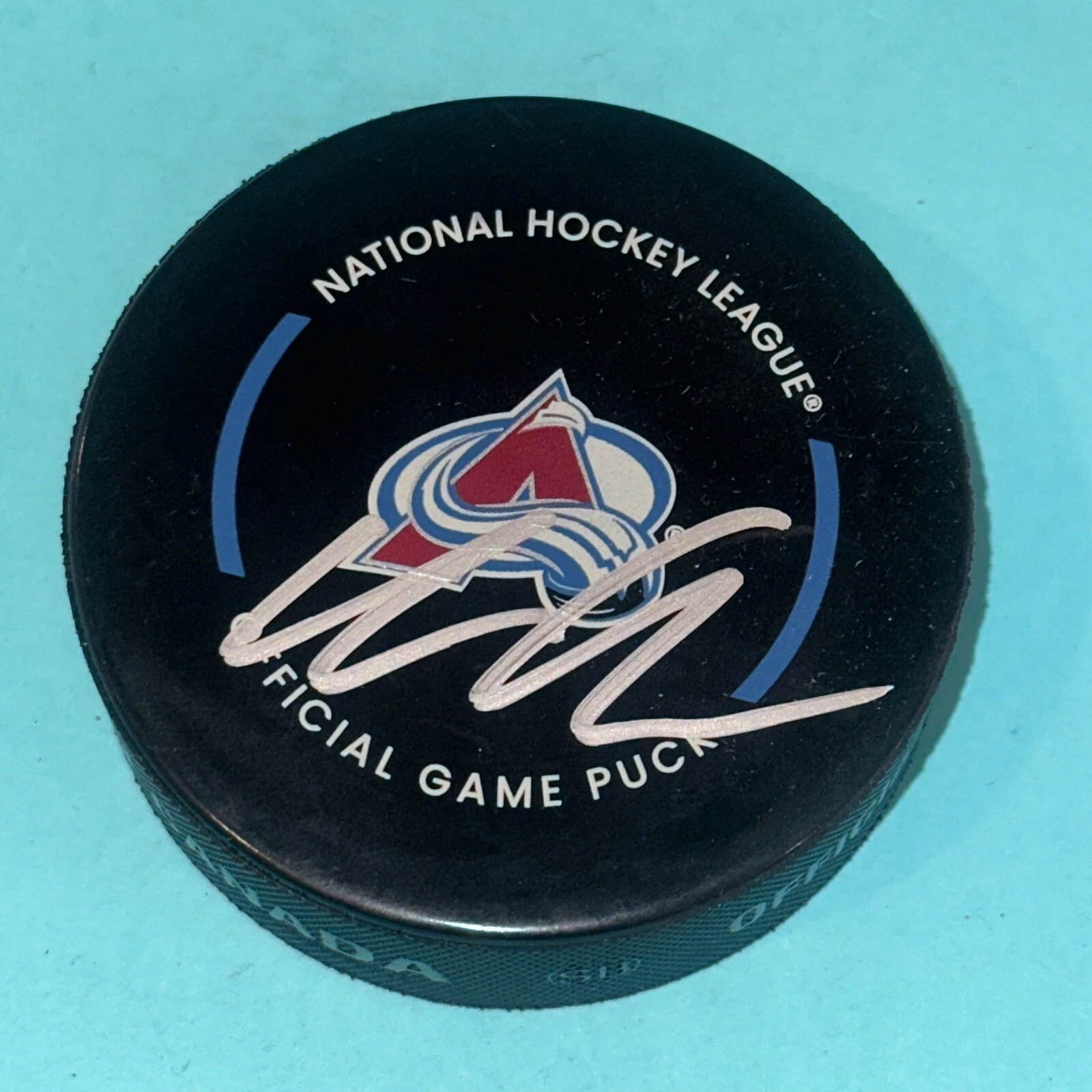 ARTURRI LEHKONEN Signed Colorado AVALANCHE Official GAME Puck Beckett (BAS)