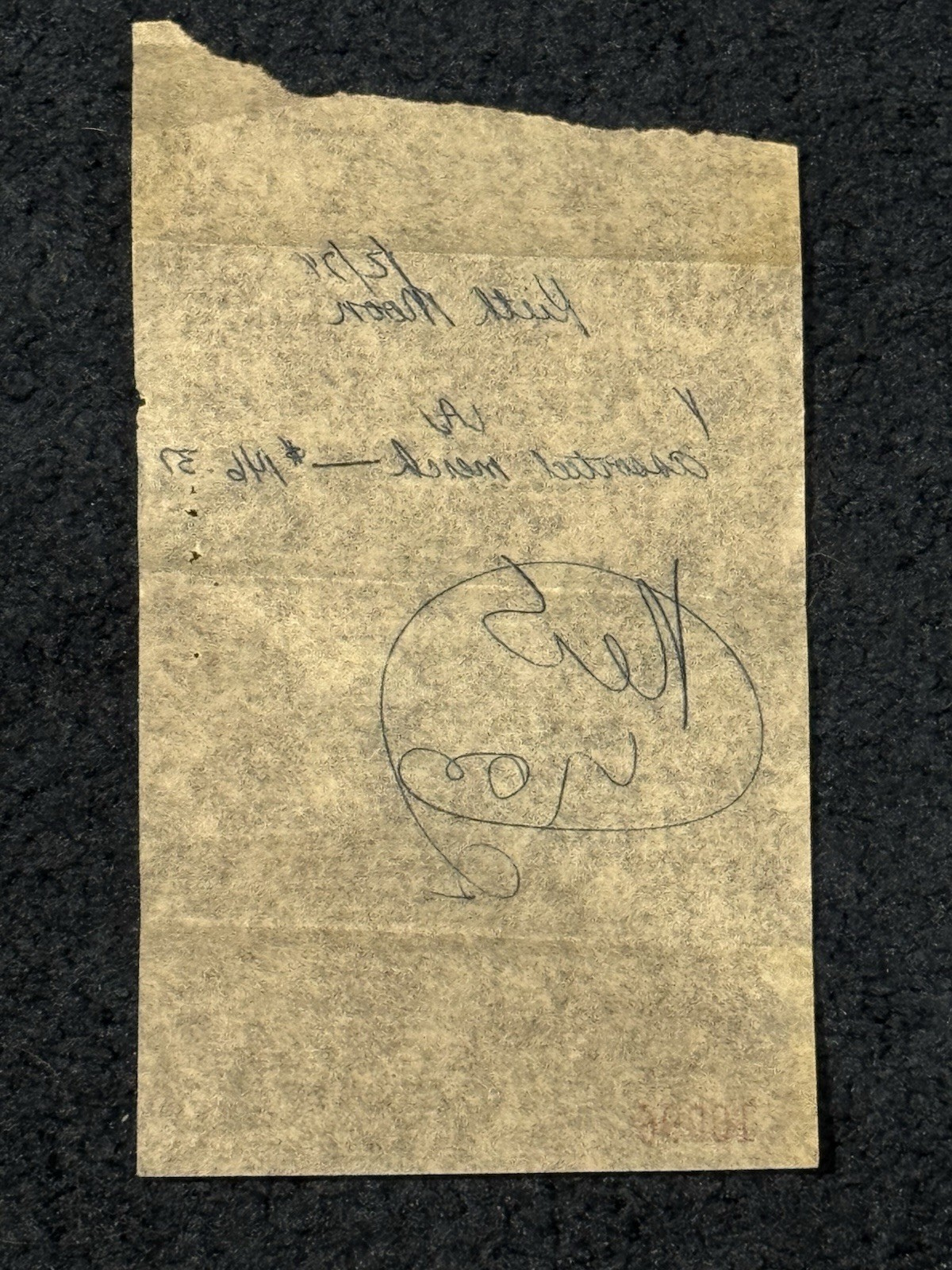 PERSONALLY OWNED KEITH MOON PURCHASE RECEIPT W/ CARBON COPY SIGNATURE THE WHO COLLECTIBLE MEMORABILIA