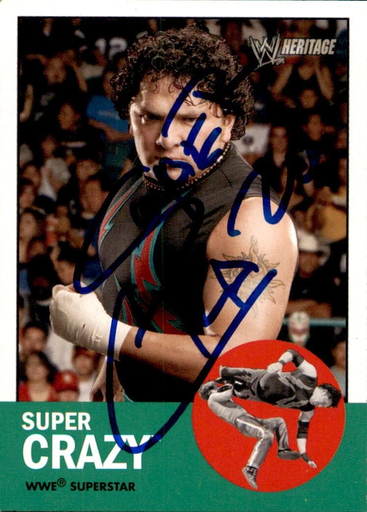SUPER CRAZY SIGNED 2006 TOPPS HERITAGE CARD #43 COLLECTIBLE MEMORABILIA