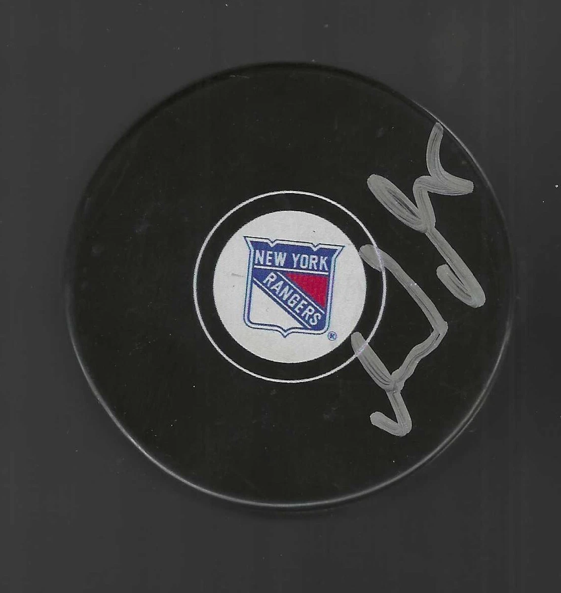 Gerard Gallant Signed New York Rangers Puck