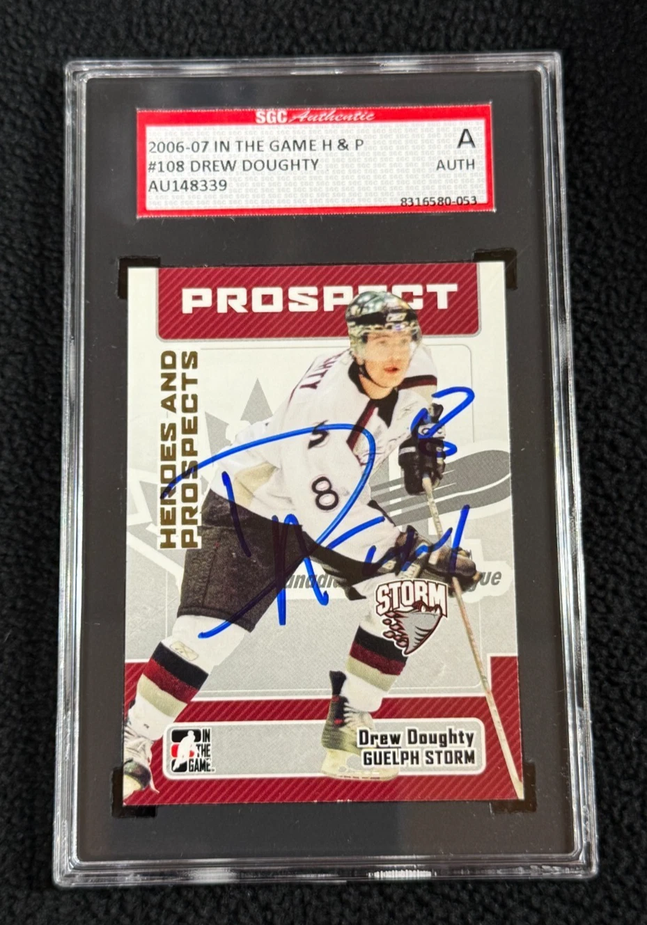 Drew Doughty Signed 20006/07 Heroes and Prospects Card #108 SCG Certified