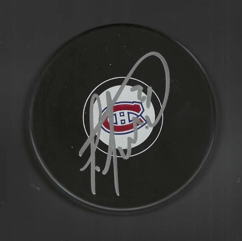 Louis Leblanc Signed Montreal Canadiens Puck