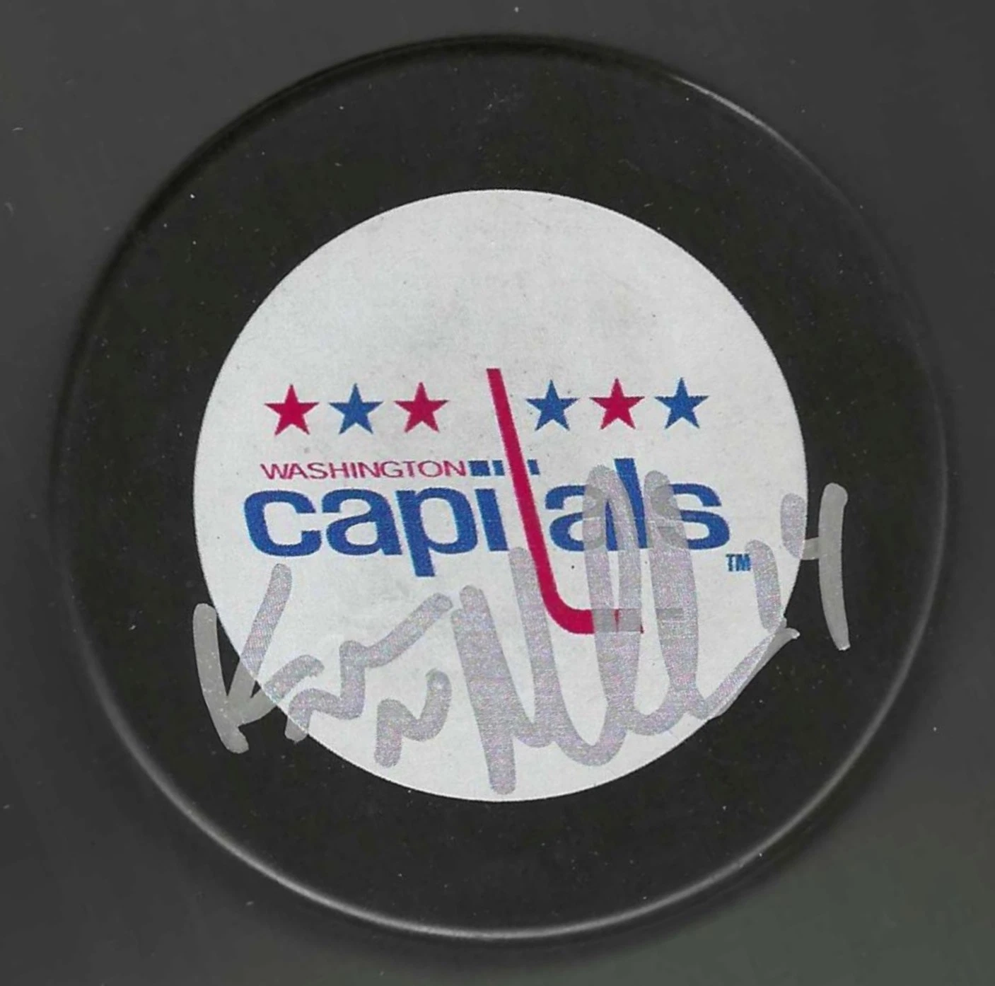 Kevin Miller Signed Washington Capitals Puck