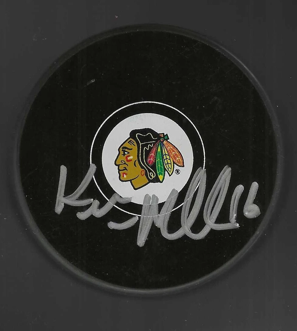 Kevin Miller Signed Chicago Blackhawks Puck