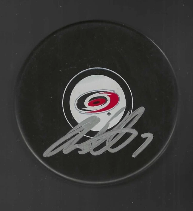Ian White Signed Carolina Hurricanes Puck