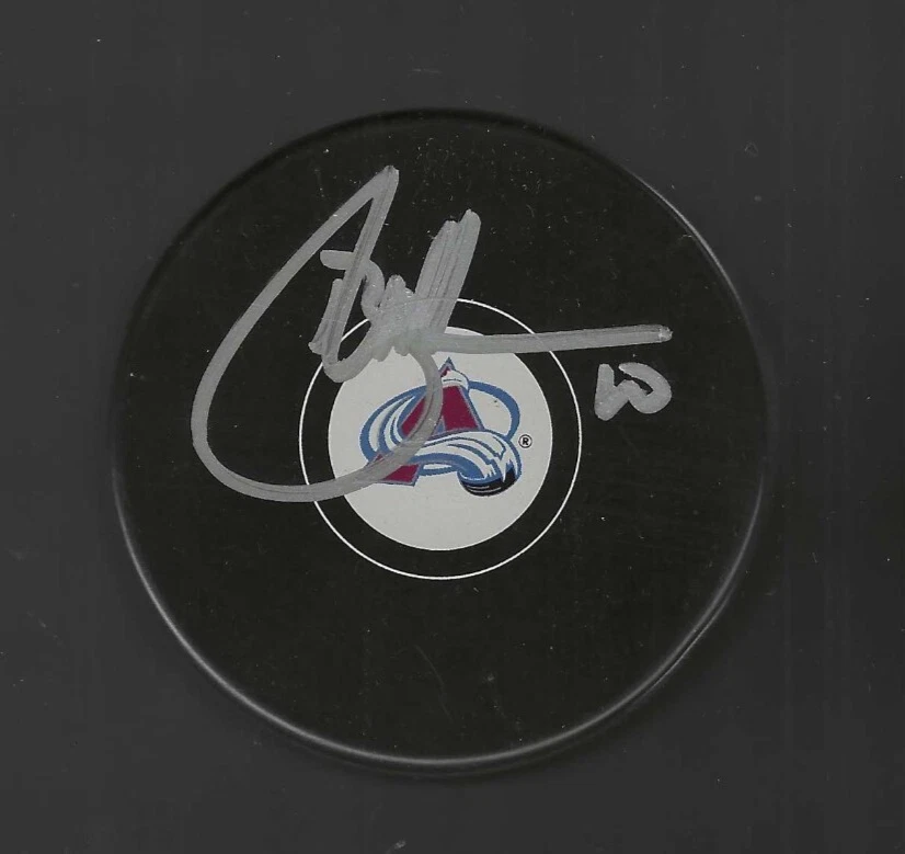 Brad May Signed Colorado Avalanche Puck