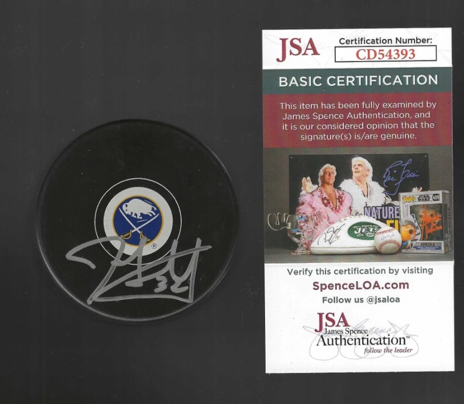 John Scott Signed Buffalo Sabres Puck JSA COA