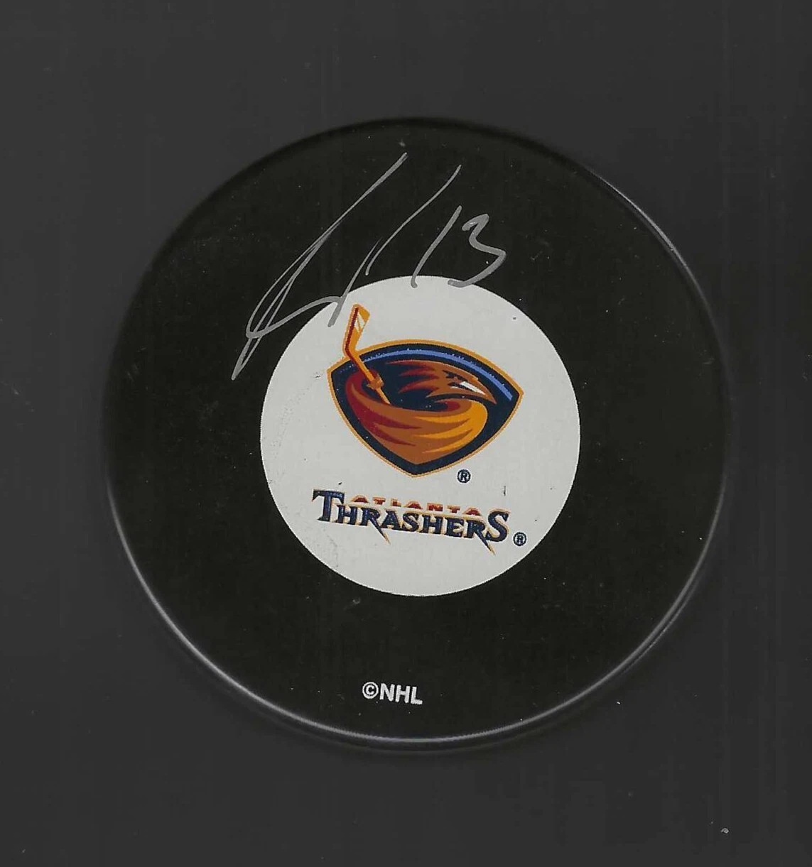 Rob Schremp Signed Atlanta Thrashers Puck