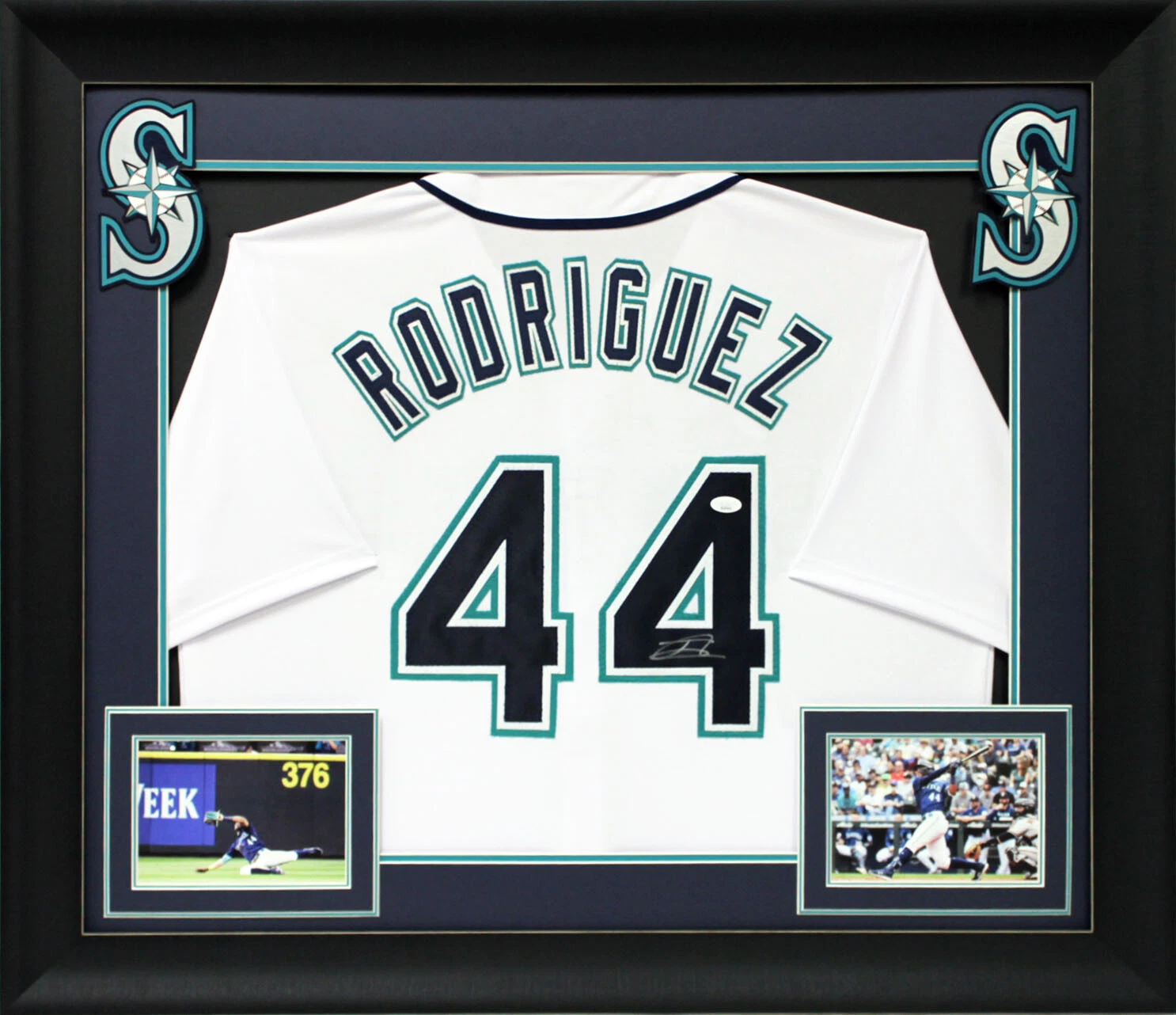 Julio Rodriguez Authentic Signed White Pro Style Framed Jersey Autographed JSA 2