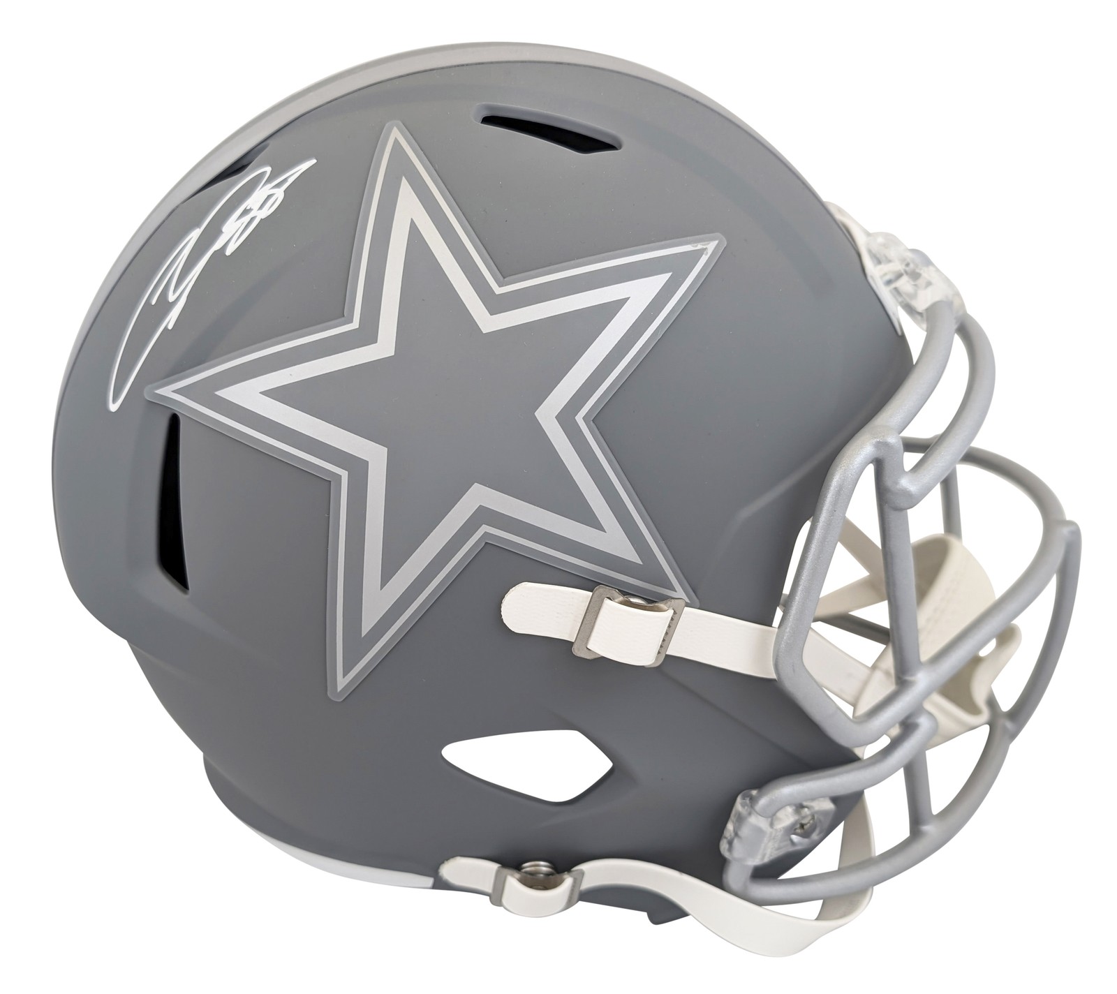 Cowboys CeeDee Lamb Authentic Signed Slate Full Size Speed Rep Helmet Fanatics