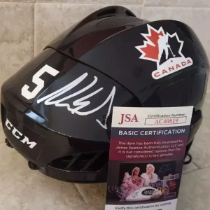 Aaron Ekblad Signed Full-Size Hockey Helmet w/ JSA COA #AC40819 Team Canada