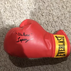 ADAM BLU NOSE LOPEZ SIGNED AUTOGRAPH EVERLAST BOXING GLOVE COA
