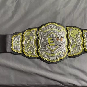Adam Page Signed AEW Toy Championship Belt Wrestling Legend RARE PROOF 2
