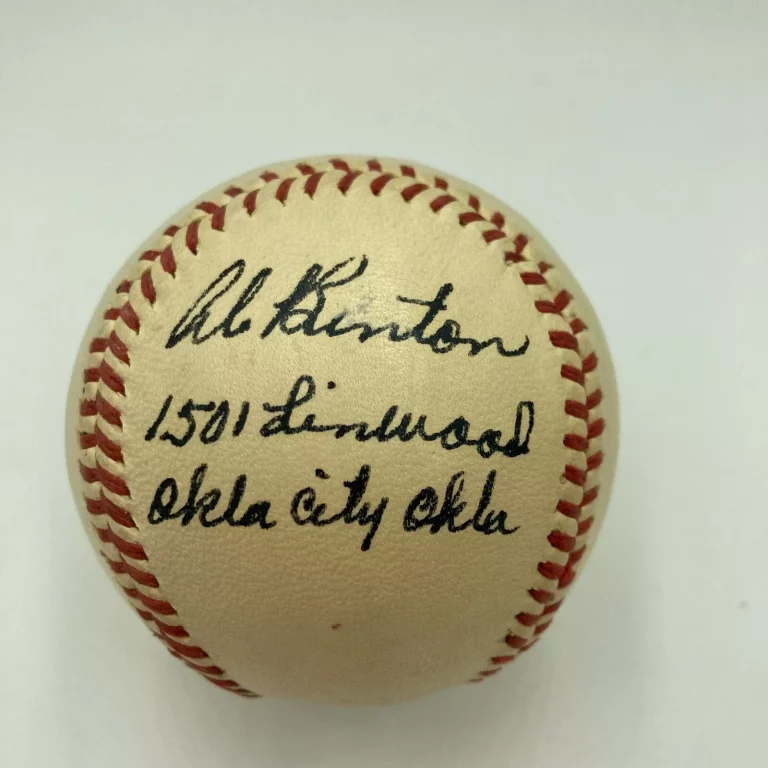 AL BENTON (DEC. 1968) SINGLE SIGNED AMERICAN LEAGUE BASEBALL DETROIT TIGERS JSA COLLECTIBLE MEMORABILIA