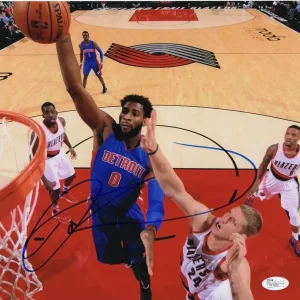 Andre Drummond In-Person Signed 11x14 w/ JSA COA #P17077 Detroit Pistons