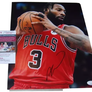 ANDRE DRUMMOND signed (CHICAGO BULLS) autographed 11X14 photo JSA COA AH95484