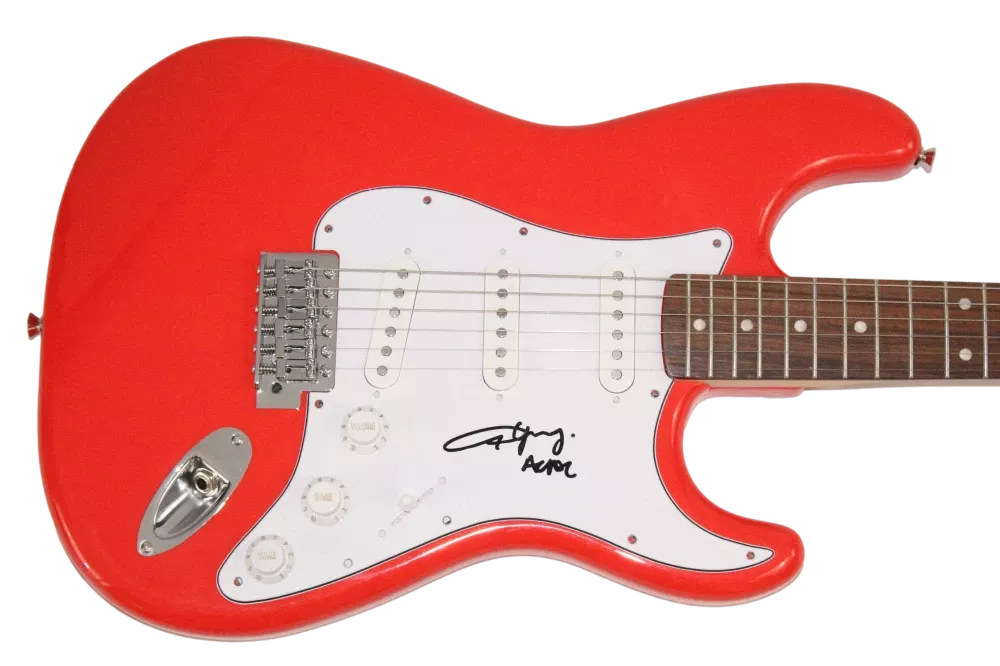 Angus Young AC/DC ACDC Signed Autograph Fender Guitar - Highway to Hell ...