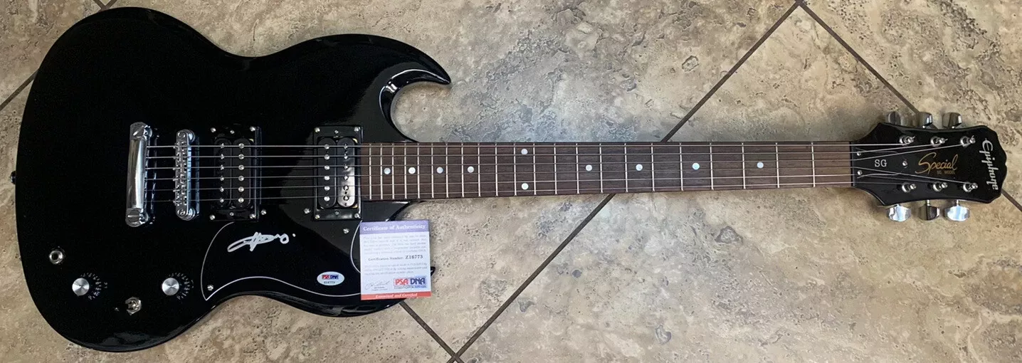 Angus Young AC/DC Signed Autographed SG Electric Guitar PSA Certified