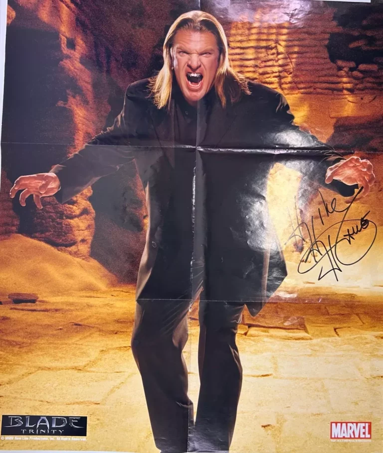 BLADE TRIPLE H SIGNED AUTOGRAPH 20X24 POSTER MARVEL WWF WWE JSA COA COLLECTIBLE MEMORABILIA