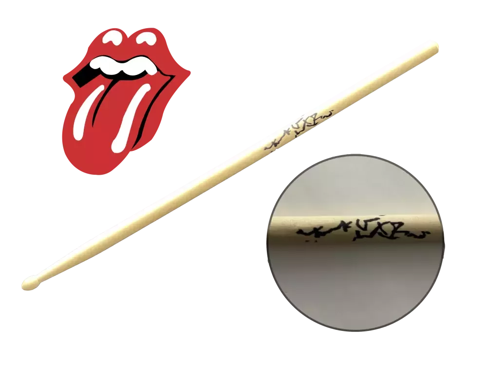 Authentic Charlie Watts Memorabilia: Photos, Drumsticks