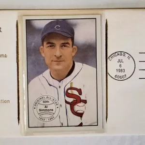 CHICAGO'S TRIPLE-HEADER OF GOLD CACHET FIRST DAY ISSUE BABE RUTH AL SIMMONS