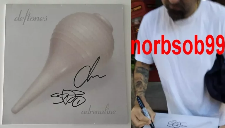 CHINO MORENO +1 SIGNED DEFTONES ADRENALINE VINYL W/EXACT VIDEO PROOF BECKETT COA COLLECTIBLE MEMORABILIA