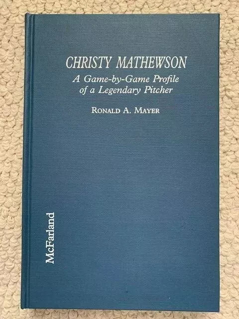 CHRISTY MATHEWSON GAME-BY-GAME PROFILE HARDCOVER BOOK 1993 AWESOME+RARE