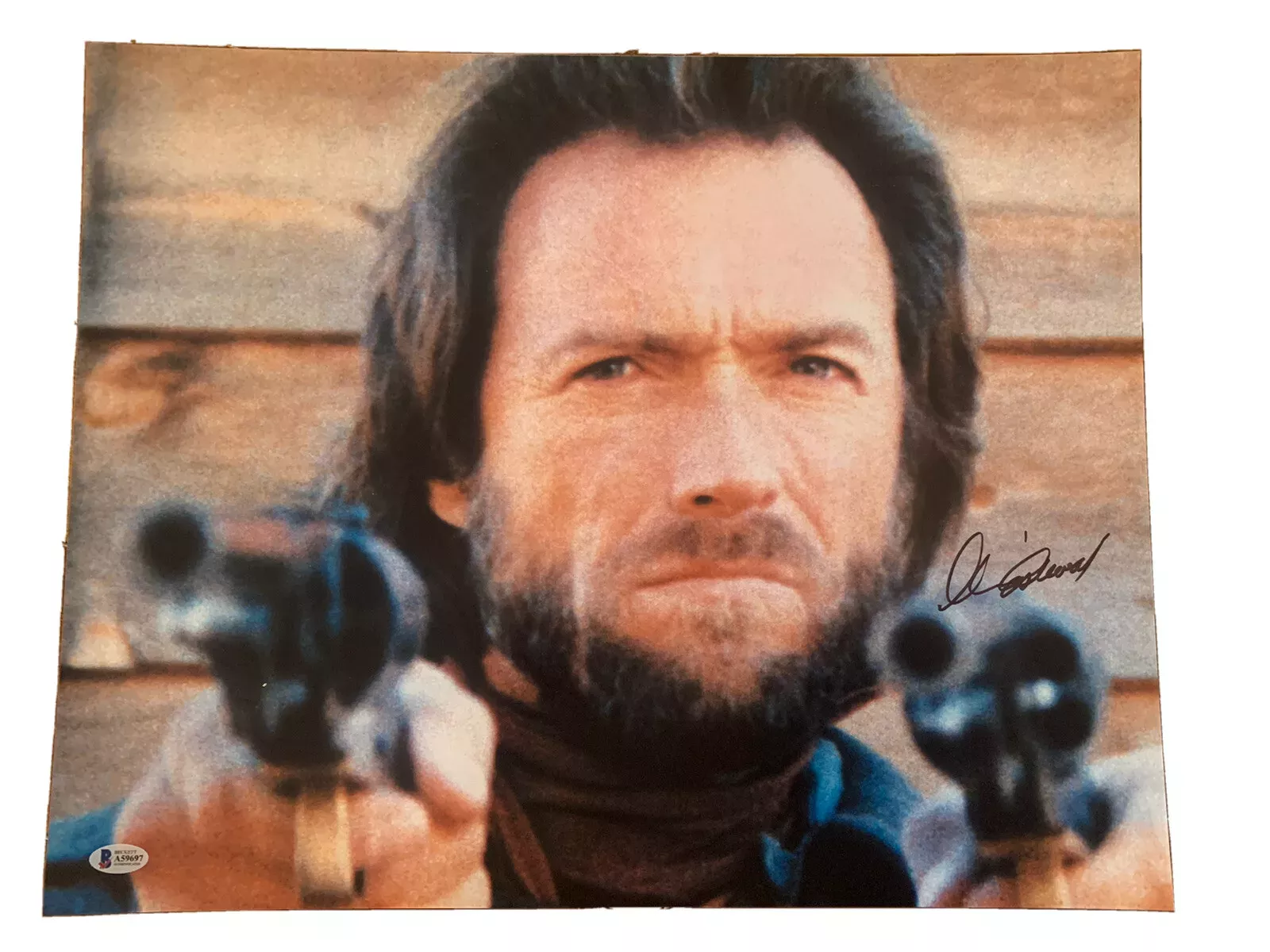 Clint Eastwood Signed Autographed 16x20 Josey Wales Movie Photo BAS Certified 1
