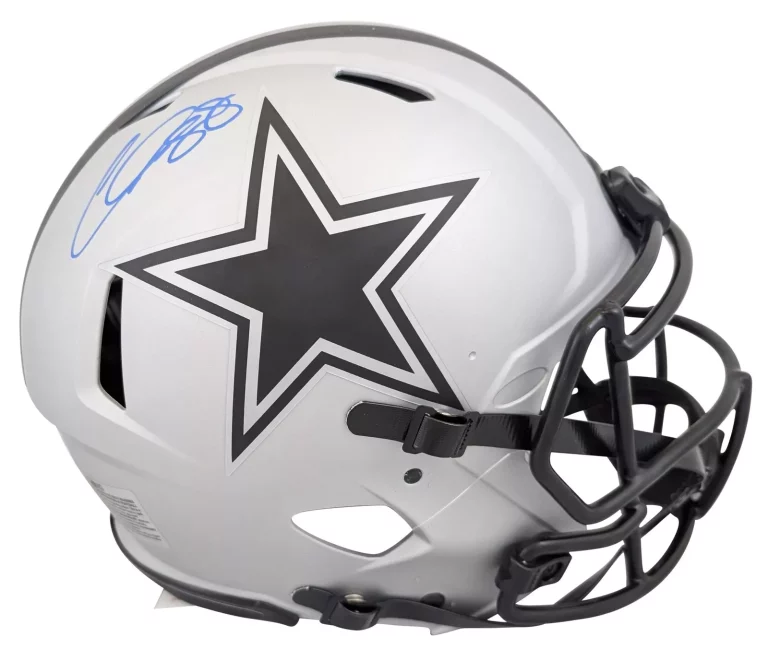 COWBOYS CEEDEE LAMB SIGNED RAVE FULL SIZE SPEED PROLINE HELMET FANATICS COLLECTIBLE MEMORABILIA