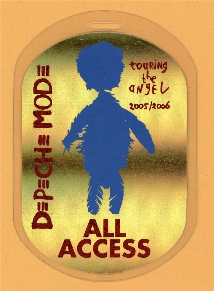 DEPECHE MODE 2005 THE ANGEL TOUR ALL ACCESS LAMINATED BACKSTAGE PASS COLLECTIBLE MEMORABILIA