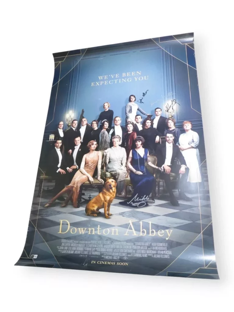 DOWNTON ABBEY MULTI SIGNED AUTOGRAPH 27X40 POSTER DOCKERY MCSHERA +2 BAS AE08894 COLLECTIBLE MEMORABILIA