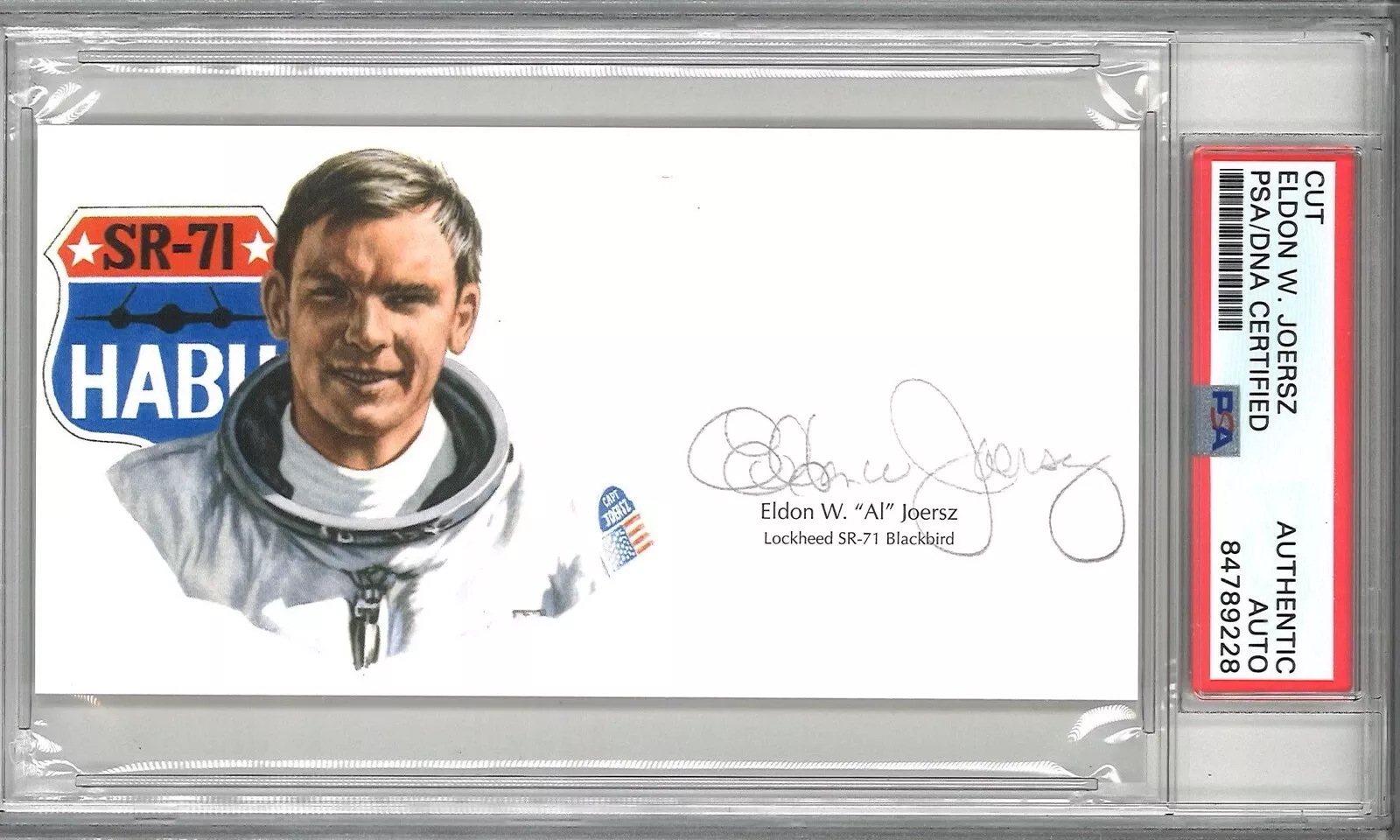 ELDON JOERSZ SIGNED CUT SIGNATURE PSA DNA 84789228 SR-71