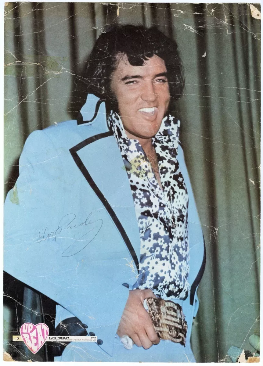 Elvis Presley King of Rock & Roll Signed Autograph Large Photo Poster Epperson