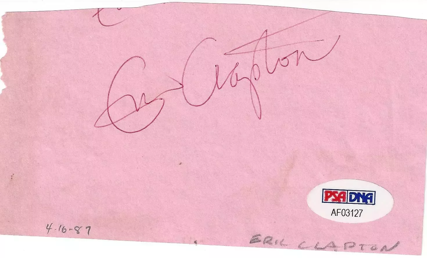 Eric claptonサイン額装 Eric claptonサイン額装 Yahoo!オークション - エリック