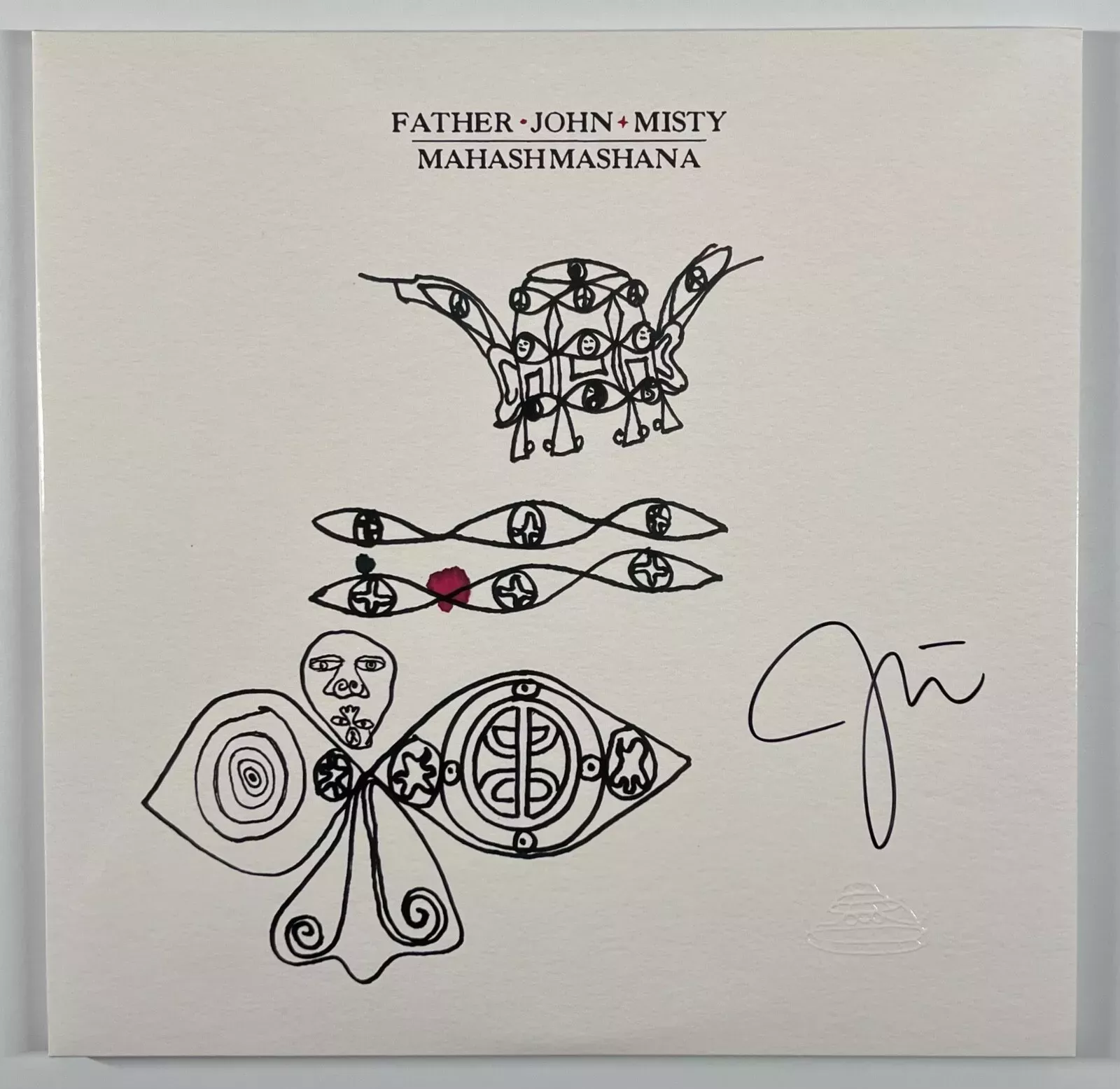 Father John Misty JSA Fully Signed Autograph Record Vinyl Mahashmashana