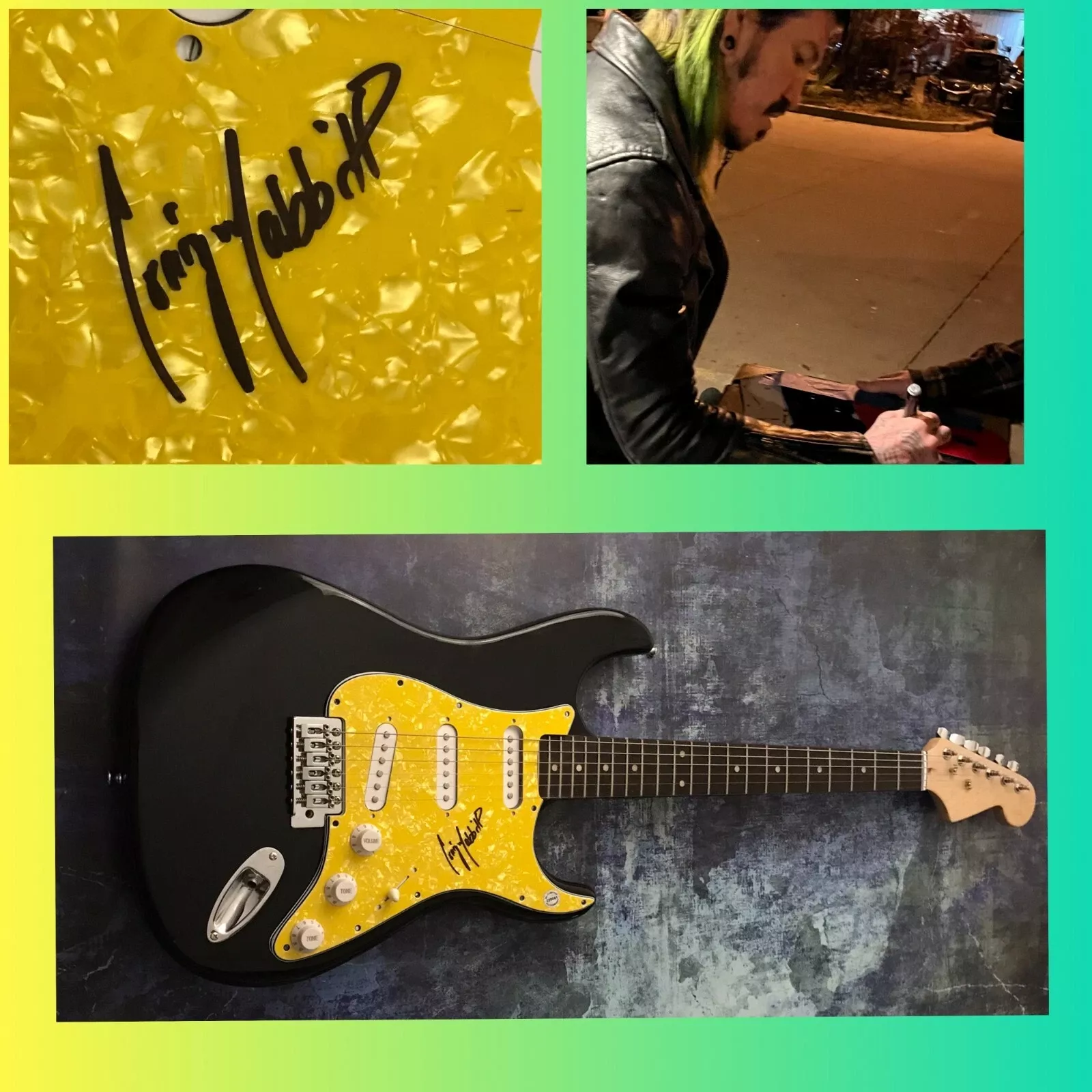 GFA BlesstheFall & Escape the Fate * CRAIG MABBITT * Signed Electric Guitar COA