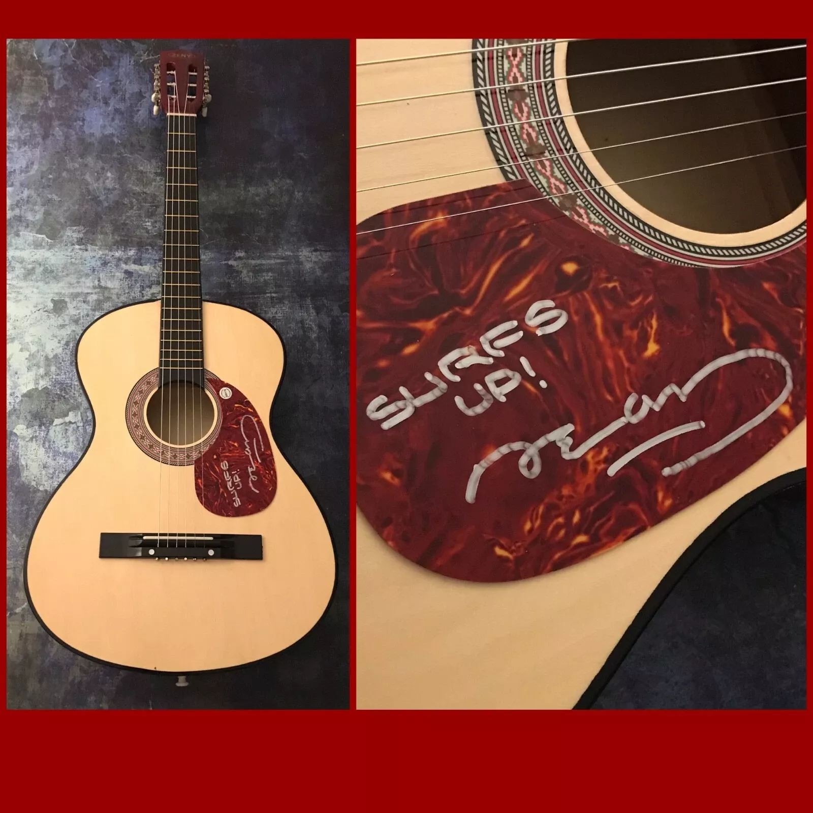 GFA Jan and Dean Band Star * DEAN TORRENCE * Signed Acoustic Guitar D4 COA