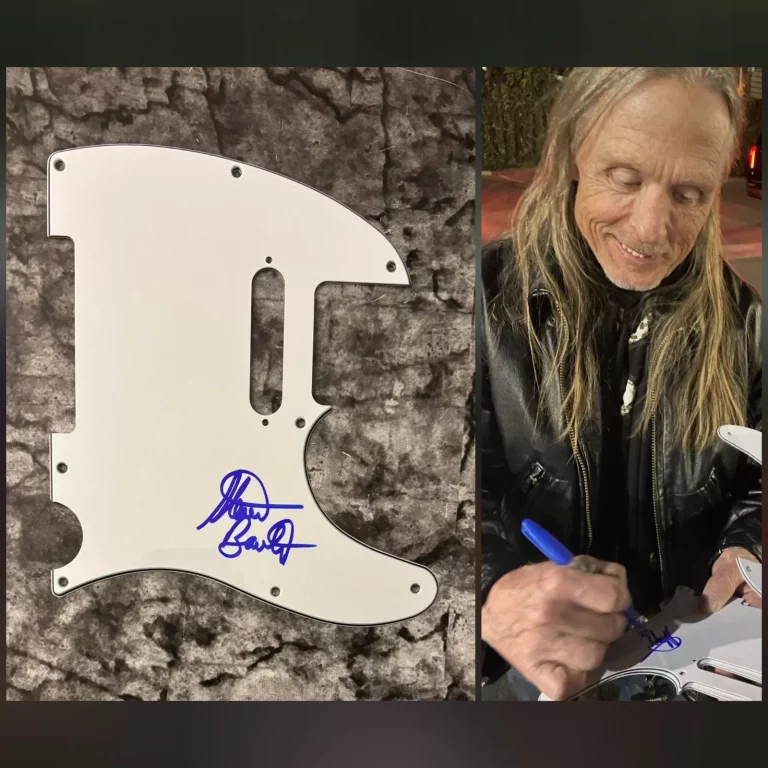 GFA LEGENDARY BASSIST * STEVE BAILEY * SIGNED ELECTRIC TELE PICKGUARD COA COLLECTIBLE MEMORABILIA