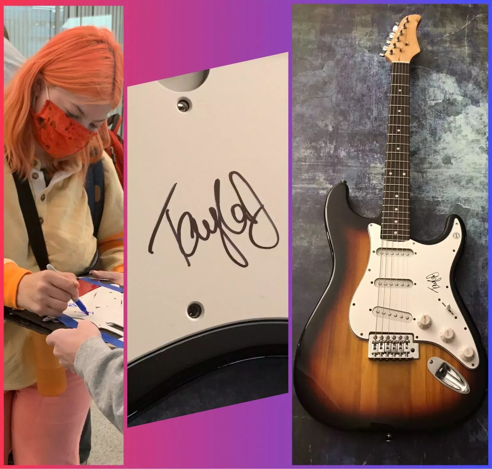 GFA What I Do... Push It Down * TAYLOR JANZEN * Signed Electric Guitar T1 COA