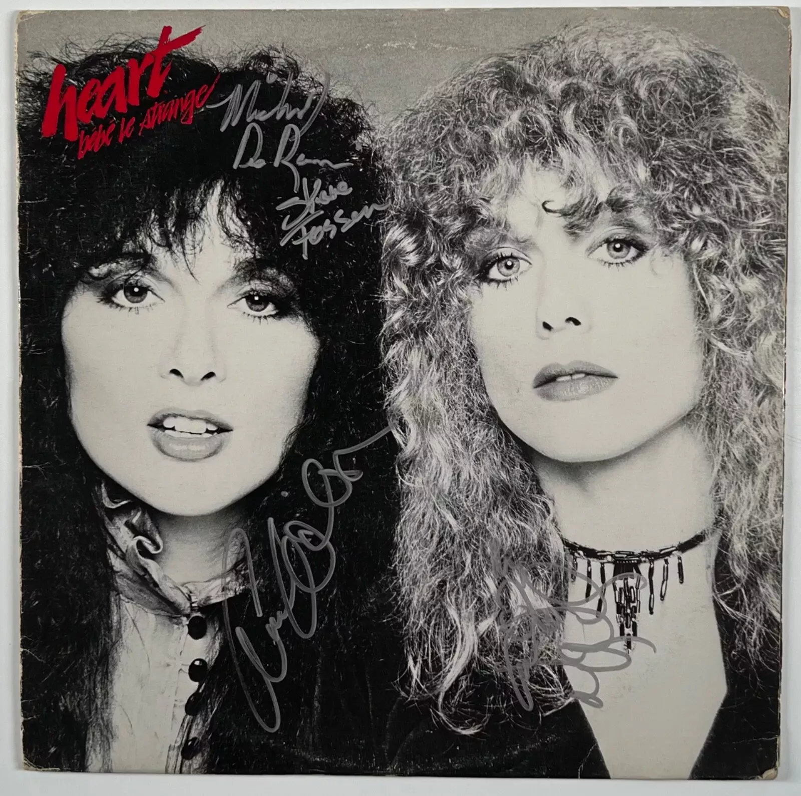 Heart JSA Signed Autograph Album Vinyl Record Bebe Le Strange Ann Wilson Nancy