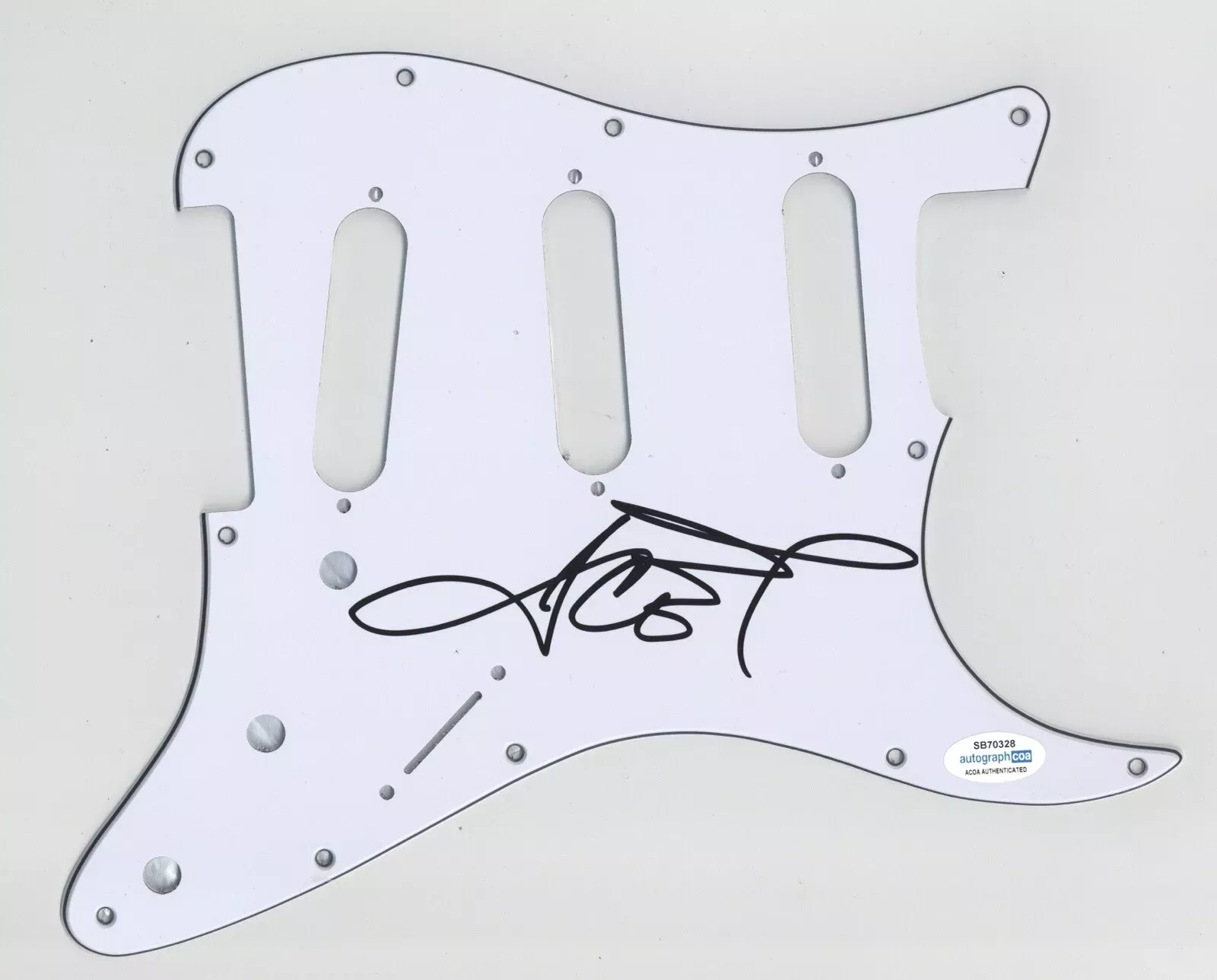 ICE- T RAPPER ACTOR SIGNED AUTOGRAPH STRAT ELECTRIC GUITAR PICKGUARD ACOA OG
