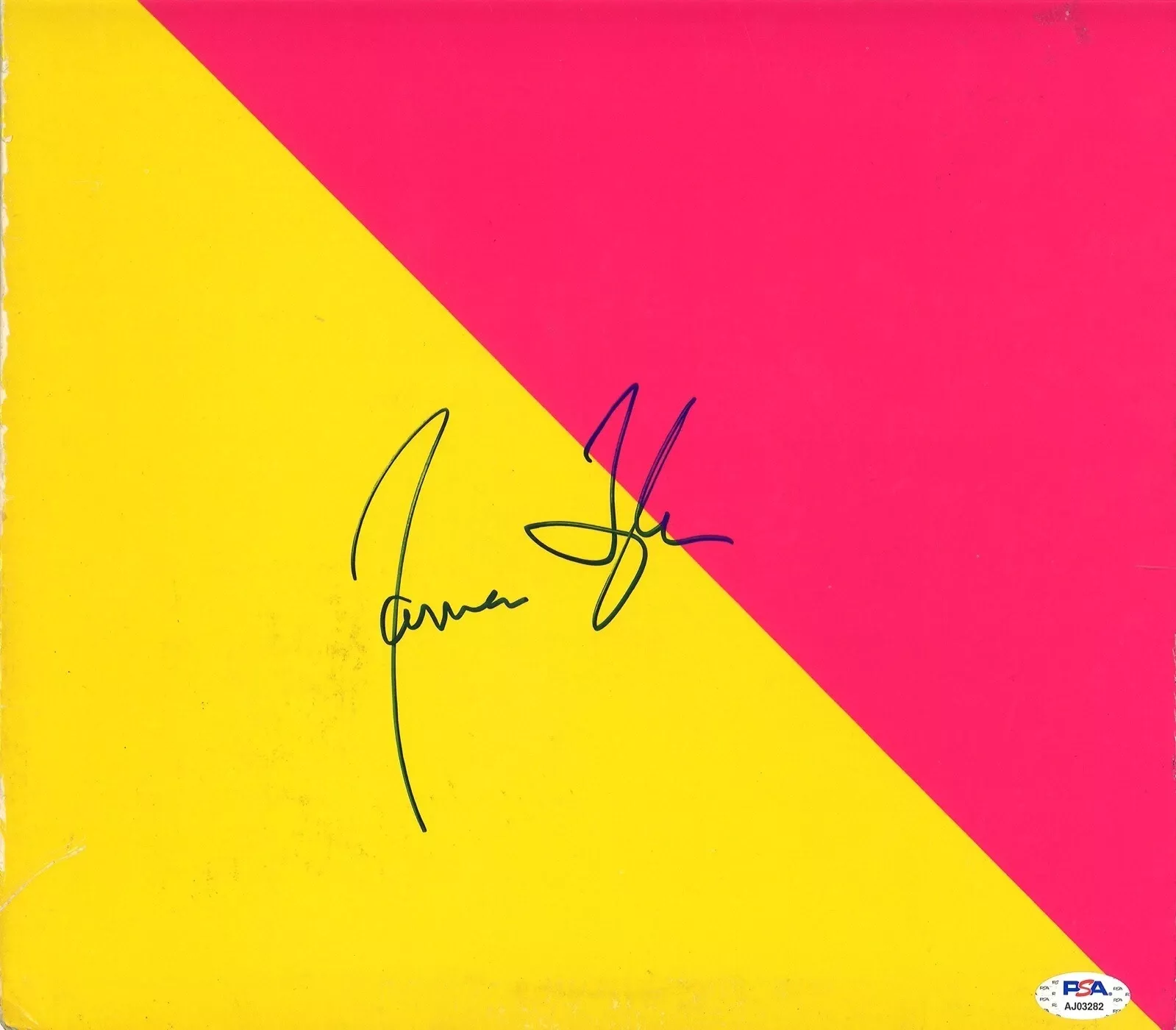 JAMES TAYLOR SIGNED FLAG ALBUM PSA DNA AJ03282 FULL LETTER