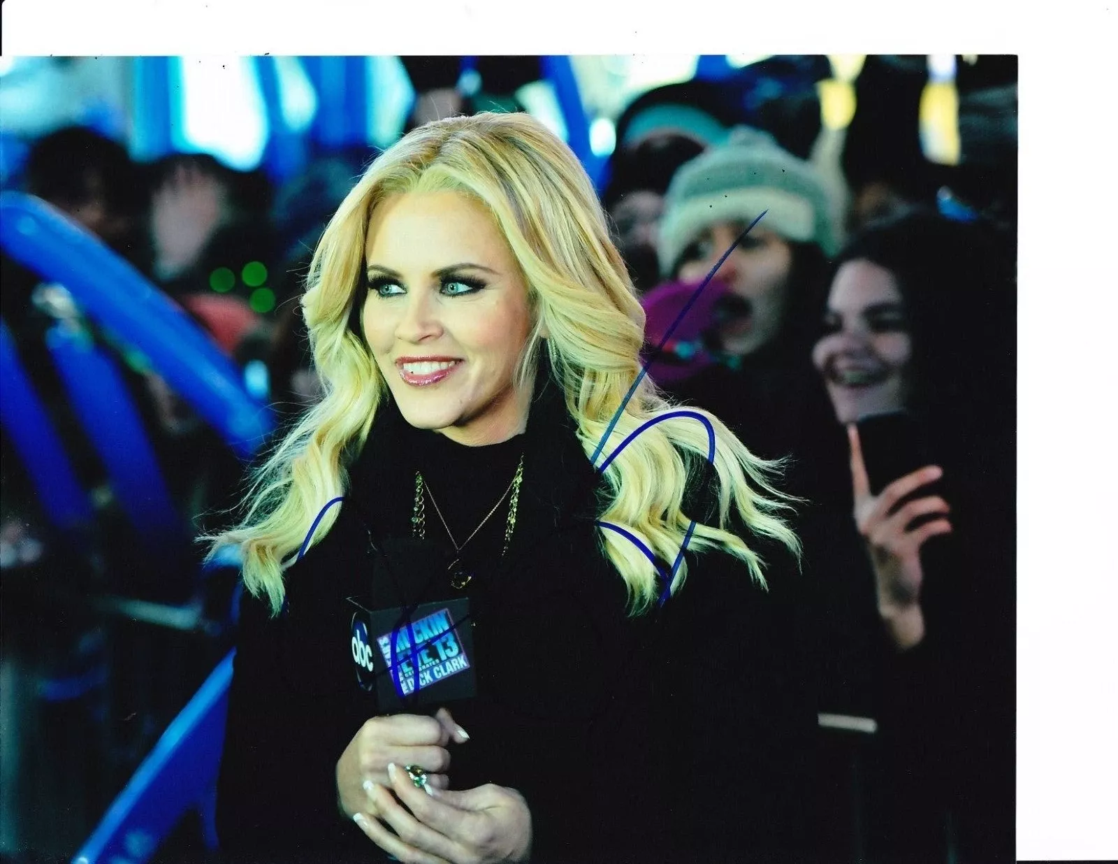 JENNY MCCARTHY SIGNED GREAT SMILE NYE 8X10 PLAYMATE SINGLED OUT