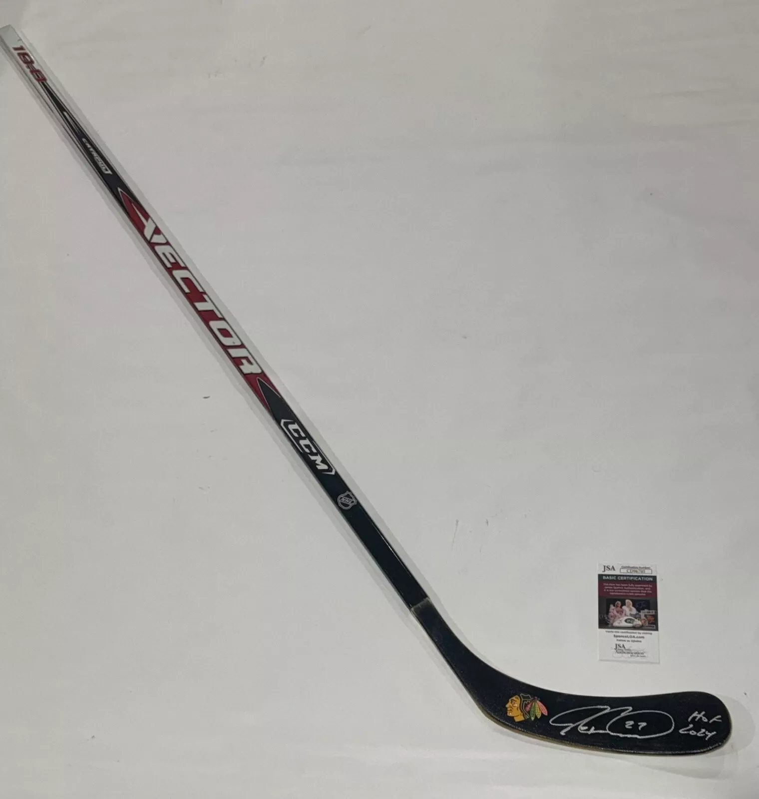 JEREMY ROENICK SIGNED FULL SIZE HOCKEY STICK CHICAGO BLACKHAWKS HOF 2024 JSA COA