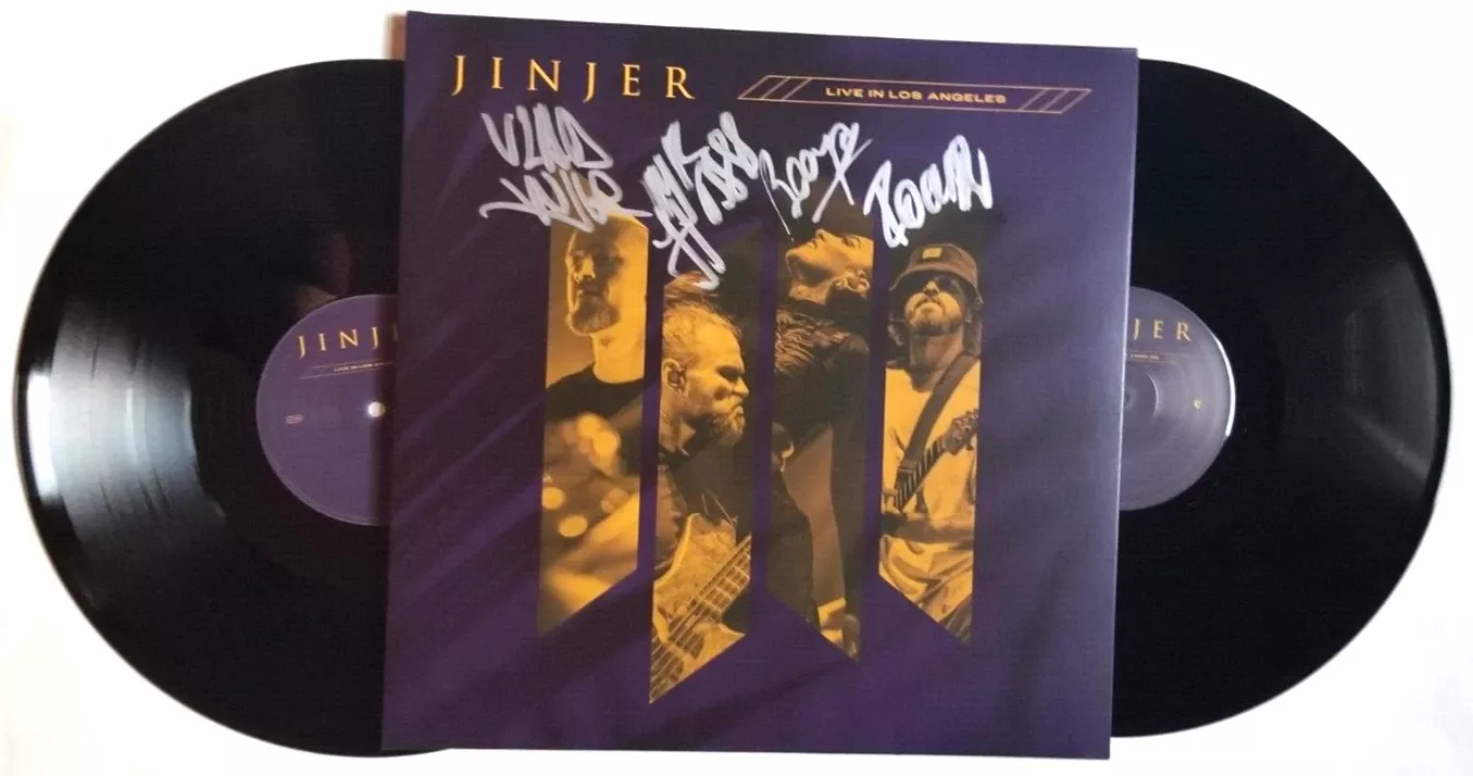 JINJER band SIGNED Live in Los Angeles 2x Vinyl Record JSA Autographed Tatiana