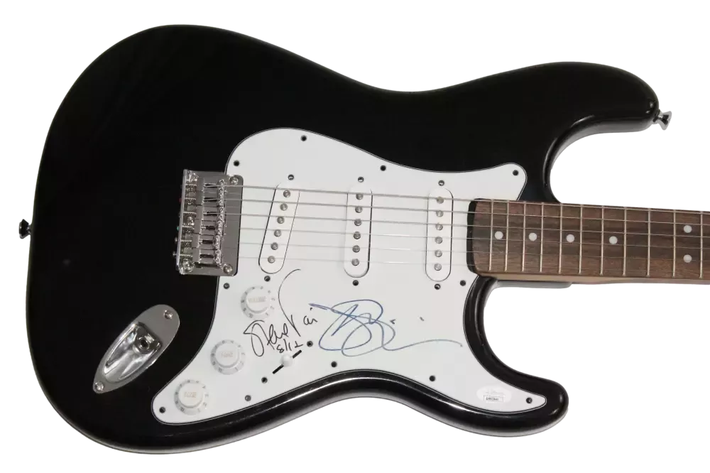 Joe Satriani & Steve Vai Signed Autograph Fender Electric Guitar w/ JSA COA