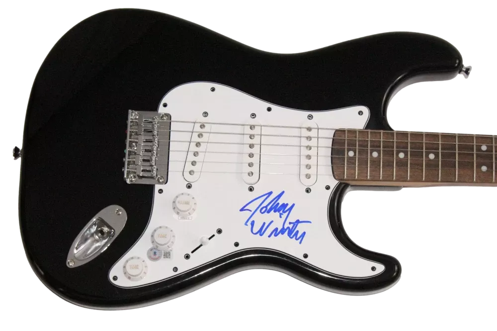 Johnny Winters Signed Autograph Fender Electric Guitar w/ JSA COA