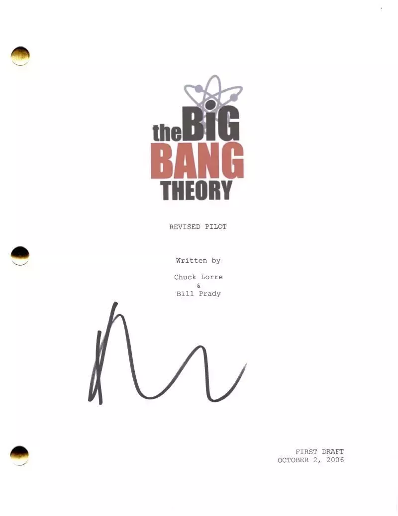Kaley Cuoco Signed Autograph The Big Bang Theory Pilot Script Screenplay - Penny