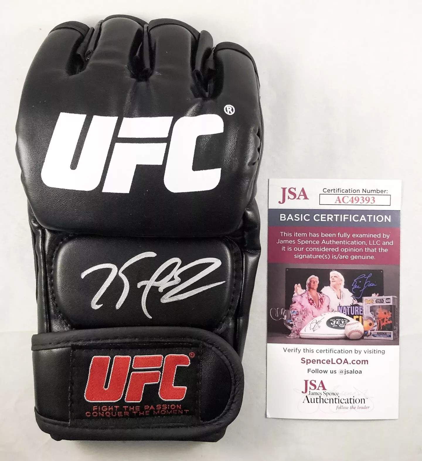 Kamaru Usman Signed UFC MMA Glove JSA 3 COA